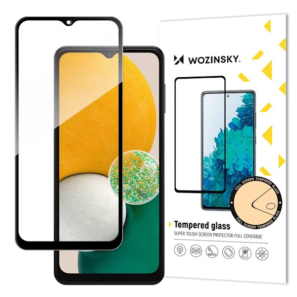 Skärmskydd Samsung A13 4G/5G i härdat glas Fullskärm Svart