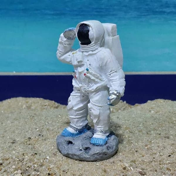 Astronaut Harpiksfigur Hjem Retro Statue Dekor Ornament