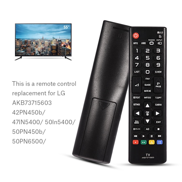 Fjärrkontrollersättning för LG AKB73715603 42PN450b/ 47lN5400/ 50ln5400/ 50PN450b TV