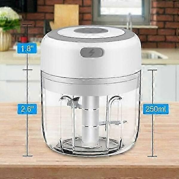 Blender Mixer Elektrisk Hackare Liten Blender Vitlökspress Hackare Grönsakshackare Lök Vitlöksskärare, Multi-Choppe