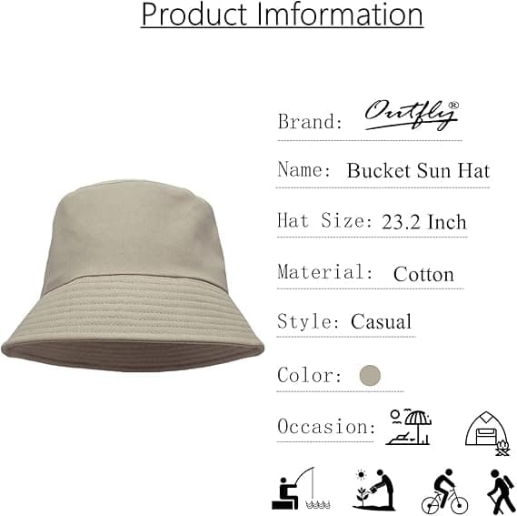 Unisex solhatt med solbeskyttelse, bred brem, bomull, hiphop-stil