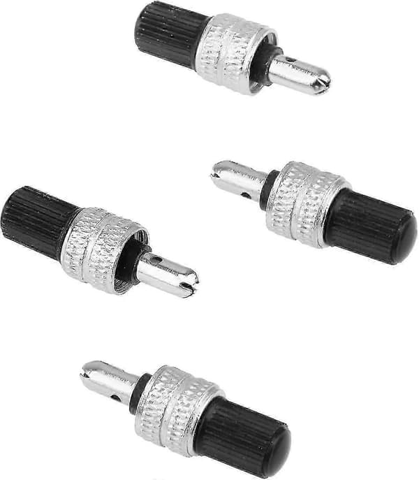 16-delars cykelventil Dunlop komplett set, adapter cykelventil + muttrar + ventil