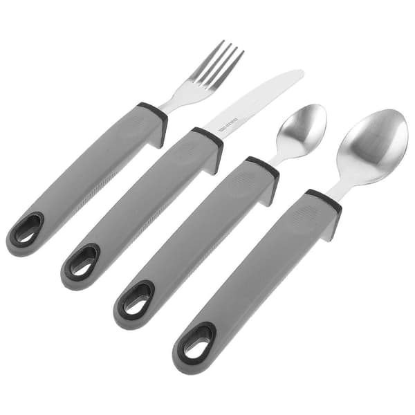 1 sett med skjelvesikkert bestikk for eldre, tilpasset bestikk for eldre husholdninger