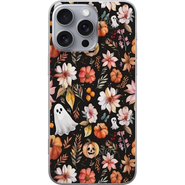 Apple iPhone 16 Pro Max Plånboksfodral Halloween Mönster Pumpa Spöke Maskerad