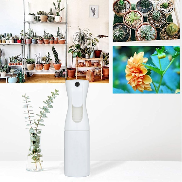 2 st 150ml Fine Mist Sprayflaska, Vit+Svart
