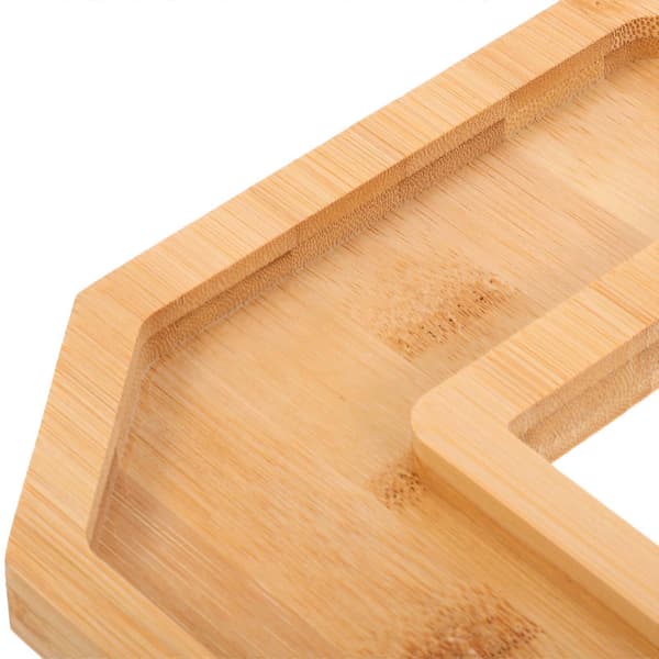 1 set fruktserveringsfat träförvaringsbricka matbehållare köksmatförvaring nummerformat fat