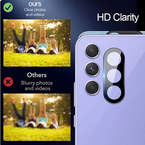 2-pack Samsung S 24 linsskydd i härdat glas