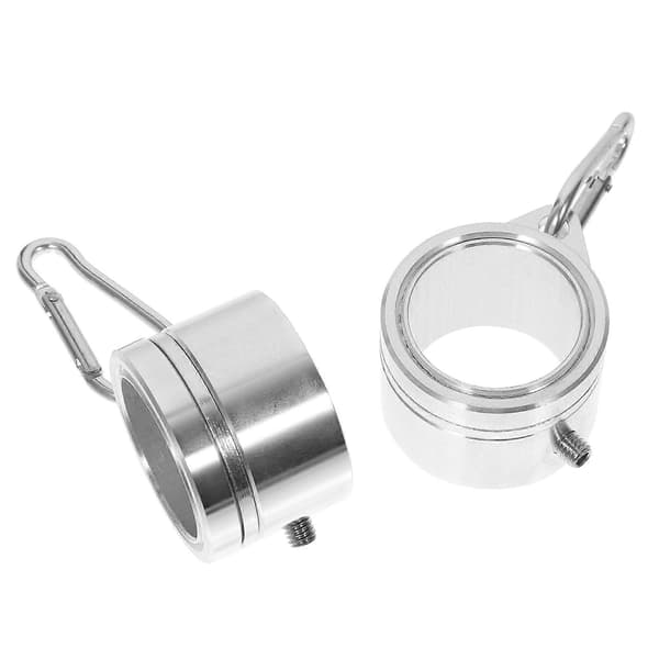 1 Sett Flaggstangringer Aluminiumslegering Flaggstang Klips Monteringsholdere for å Holde Flagg