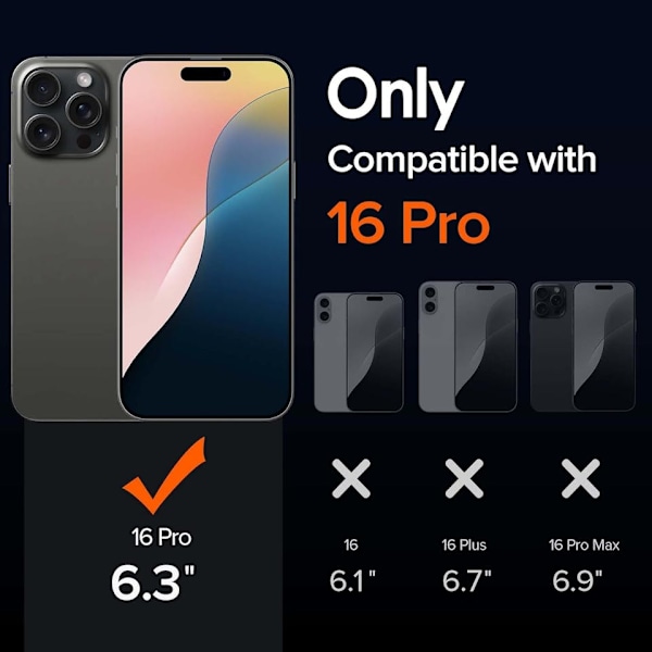 iPhone 16 Pro Matt Svart Magsafe Skal