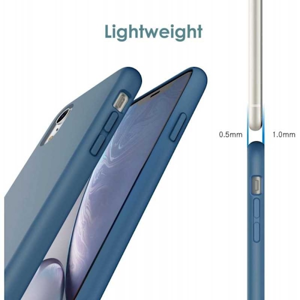 Gummibelagt Stöttåligt Skal iPhone XR - Blå