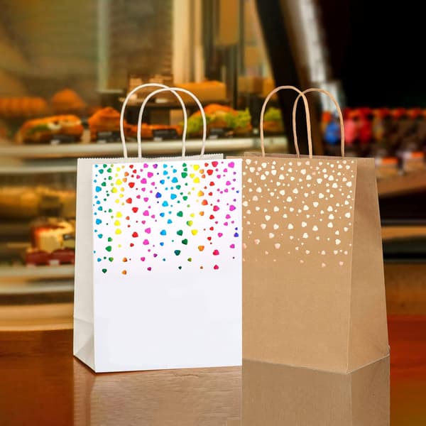 30 st Kraftpåsar, Kraftpapper med handtag, Återvinningsbara presentpåsar, Tanning Kr