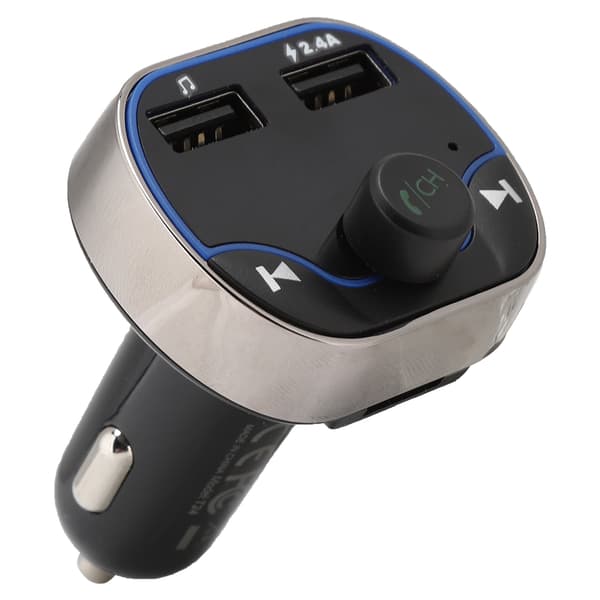 T24 FM-sender Trådløs Håndfri Bil Bluetooth MP3 Afspiller Digital Skærm 2 USB Opladere