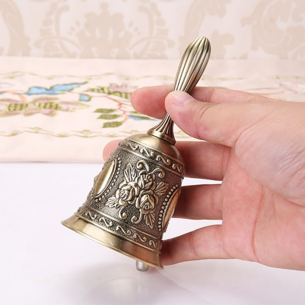 Handklocka, klassisk zinklegering Loud Bell Traditionellt handtag
