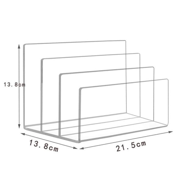 Akryl Brevholder, Transparent