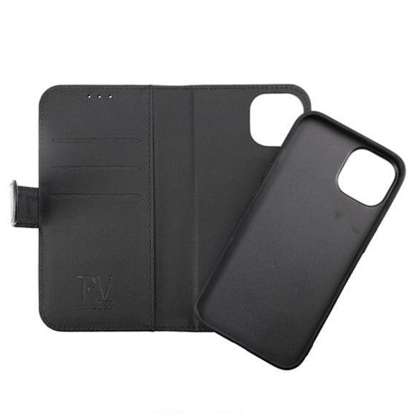 iPhone 14 Pro Max Plånboksfodral Magnet Rvelon Färg Svart