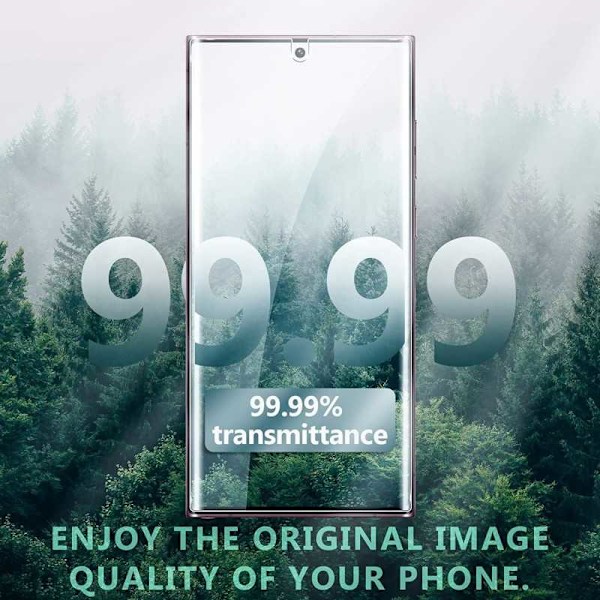 Samsung S22 Ultra Heltäckande 3D PET-Skärmskydd Transparent