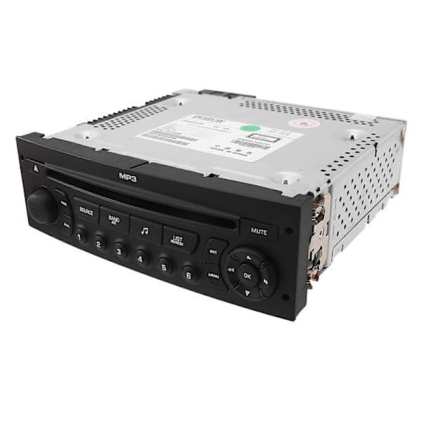 RD43 Bilradio med CD USB Aux MP3 til 207 206 307 408 807 C2 C3 C4 C5 C8 Sort