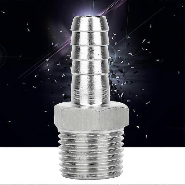 1/2in BSPT hann-gjengekobling rørfitting med hurtigkobling - 2 stk (BSPT 1/2in - 8mm)