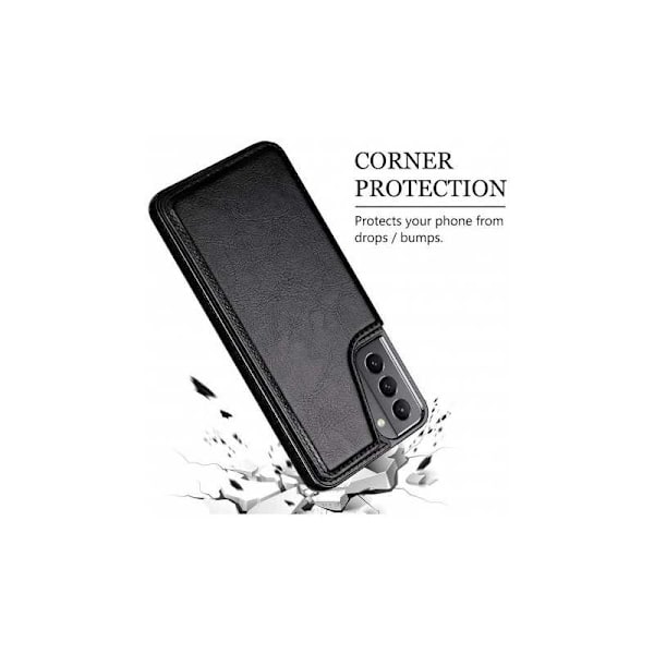 S22 Plus, Cover, Kortholder, 3-RUM, Flip, Sort