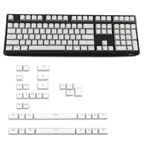 RGB 143 Keycaps ANSI Layout PBT Pudding Double Skin Milk Shot Bagbelyst Keycap