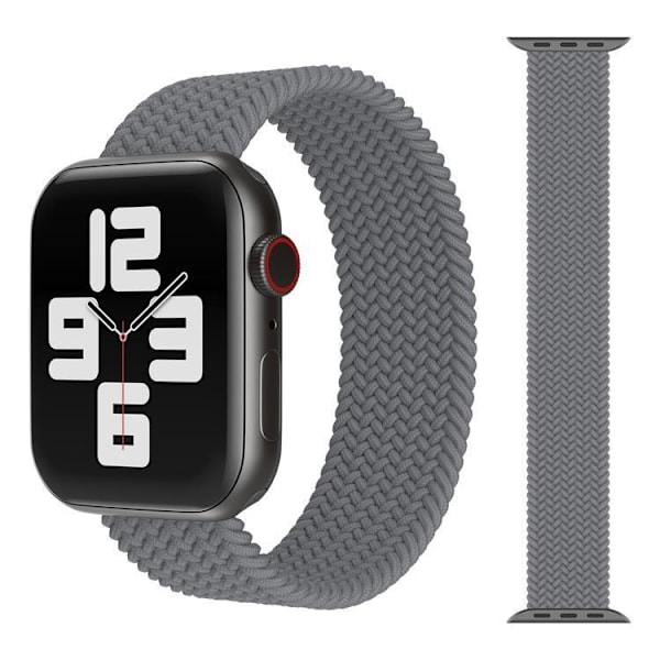 Apple Watch kompatibelt ARMBAND Elastiskt GRÅ 38/40/41 mm Grey M