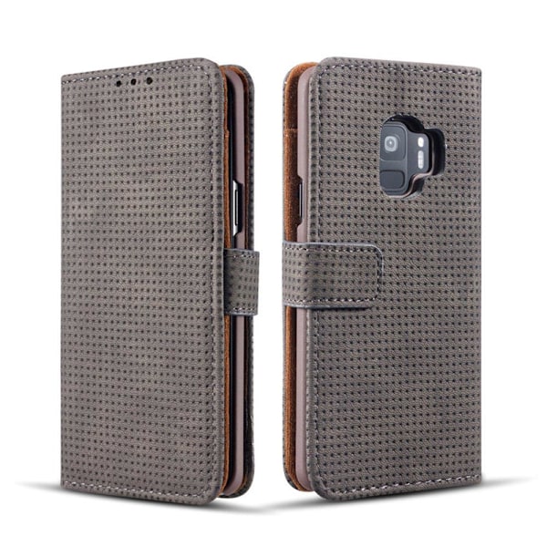 Plånboksfodral i Retrodesign från LEMAN till Samsung Galaxy S9+ Blå Blå