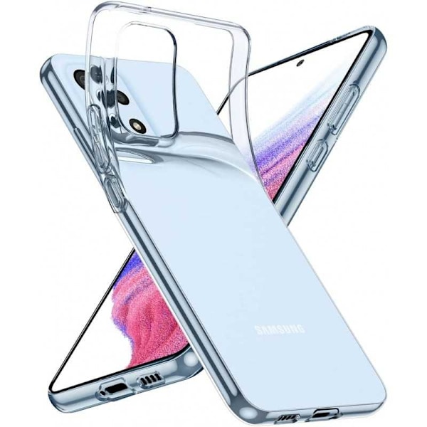 Samsung A23 5G Stöttåligt Genomskinligt Skal Simple Transparent