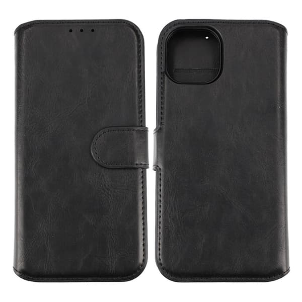 iPhone 15 Plånboksfodral Magnet Rvelon - Svart