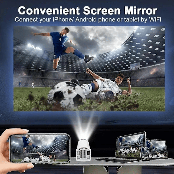 5G 4K-projektori Smart HD LED WiFi Bluetooth HDMI. USB Android kotiteatteri