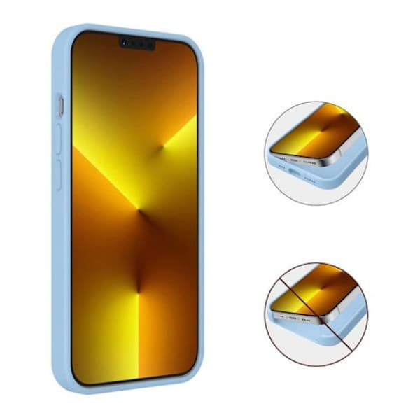 Silikon iPhone 13-deksel - Lyseblå