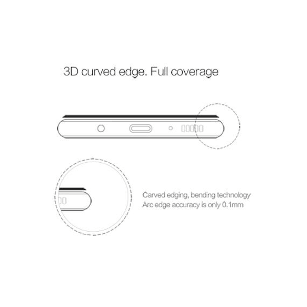 Härdat glas 10 D för Samsung S8 plus
