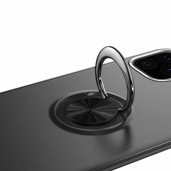 iPhone 13 Praktisk Stöttåligt Skal med Ringhållare V3 Svart