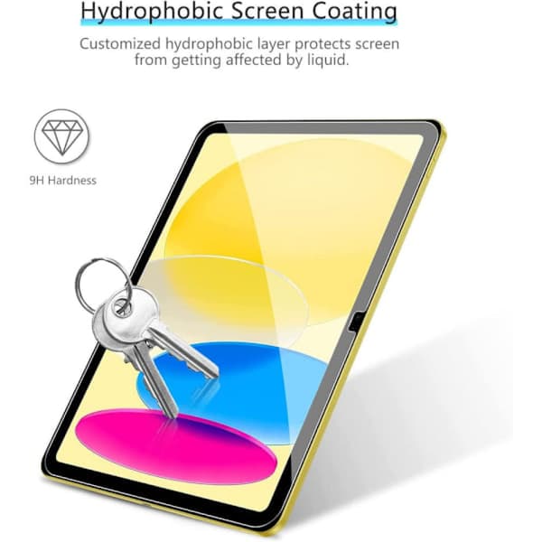 2-pack skärmskydd för iPad 10 (10,9 tum, 2022 års modeller) härdat glas