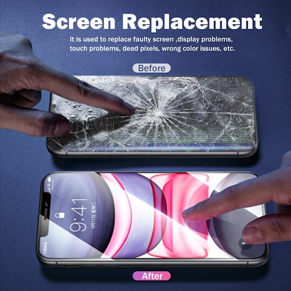 ersättnings skärm för iphone 13 incell TX LCD svart