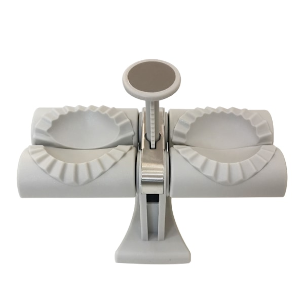Dobbelt hoved automatisk Wonton Dumpling Maker 1 stk Wonton Dumpling Maker og Dumpling Form Rustfrit Stål Køkkenudstyr Wonton Dumpling Maker