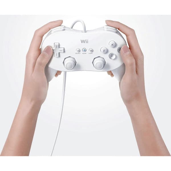 Wii Classic Controller Pro Hvid for Forbedret Spilleoplevelse