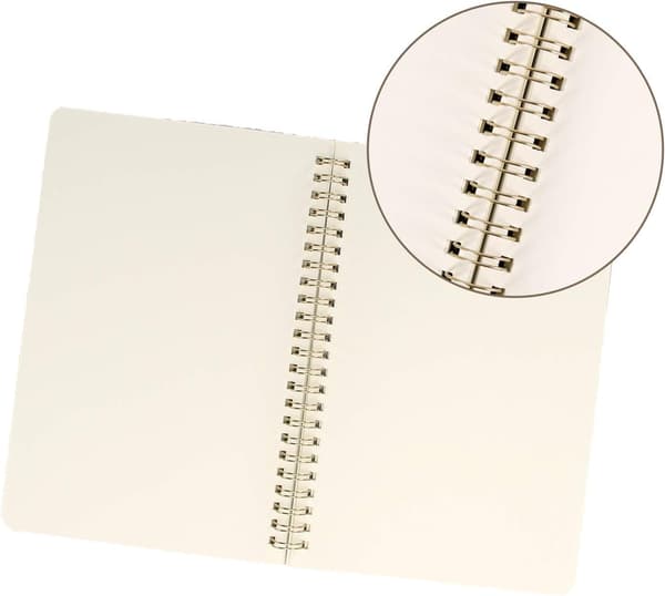 A5 Klassiske Notesbøger 4-pak med Dobbelt Spiralbinding, Notesblok N