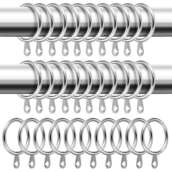 Elegante gardinaccents, metalgardinringe med sofistikeret design, perfekte til ophængning af draperier, dekorative og rustfri jernringe, kompatible