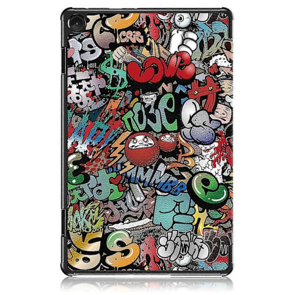 Smart læderetui til Lenovo Tab M10 10.1 3. generation Graffiti
