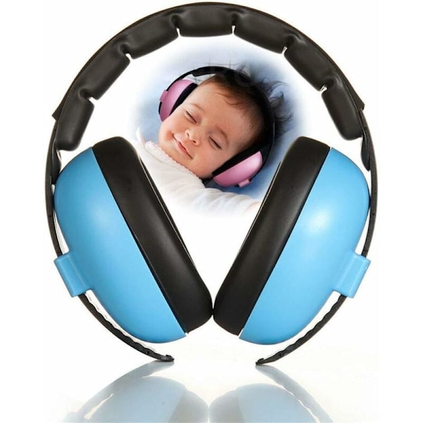 Öronskydd för spädbarn, brusreducerande hörlurar, idealiska för tyst sömn, passform för känsliga öron, multifunktionella användningsområden, viktig reseprodukt för baby