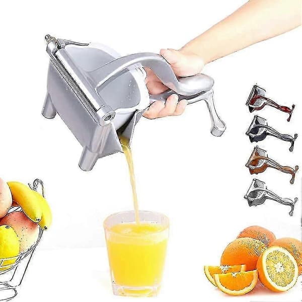 Citronpresser Juicepresser Manuel Presse - Rustfrit Stål Manuel Juicer Sølv