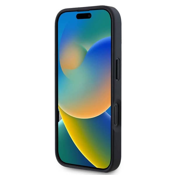 Etui til iPhone 16 Pro Max, Hardcase, Metallogo, Svart