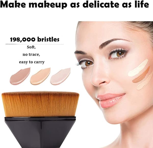 Magic Foundation Brush Makeup Brush Flad Foundation Brush Portabel