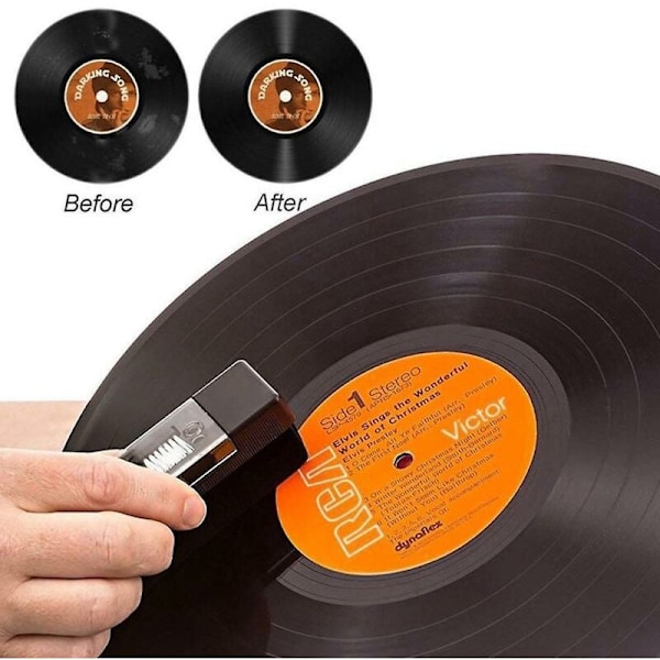 Vinylskivrengöringskit, Antistatisk Sammetspad för Dagligt Underhåll och Fantastiskt Ljud samt Förlängd Livslängd