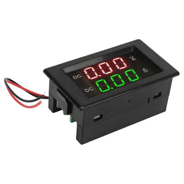 YB4835VA Digital Voltmeter Ammeter DC 600V 100A Decimal Point Automatisk Skift Dobbelt Display Strøm Voltmeter