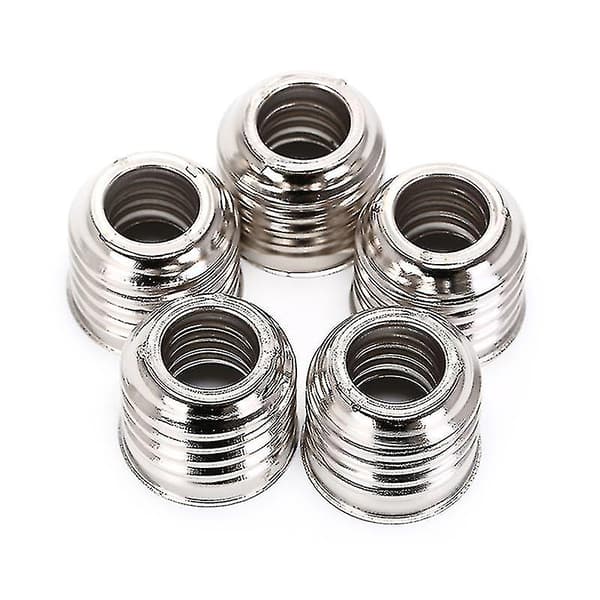 5x E27 til E14 Lampeholder Konverter Sokkel Lyspære Lampeholder Adapter Plugg