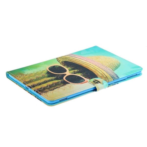 iPad 10.2, 2019, mönstrat flipfodral, läder, flerfärgad