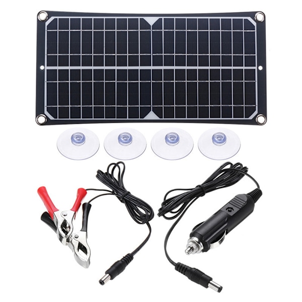 Bärbar solcellsladdare för batteriunderhåll, polykristallin silikonpanelsats för rena energilösningar i utomhusäventyr, 7,5W 12V solcell
