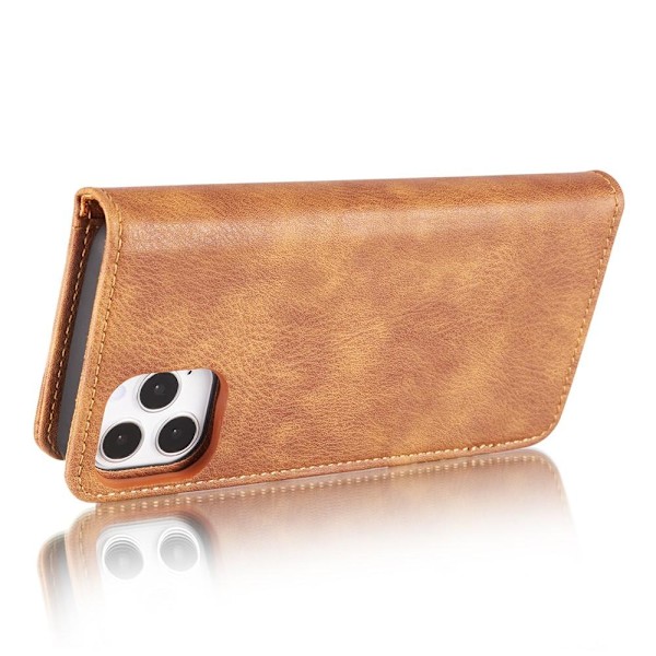 iPhone 13 - DG.MING 2in1 Magnet Fodral / Skal - Brun