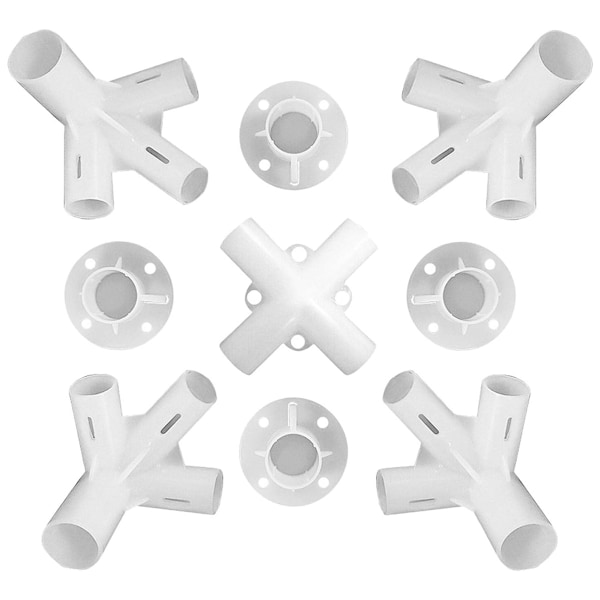 Uppgraderingskit för evenemangstält, miljövänligt plastmaterial Gazebo Tältfötter Hörn Centerkontakt för 3x3m Tält